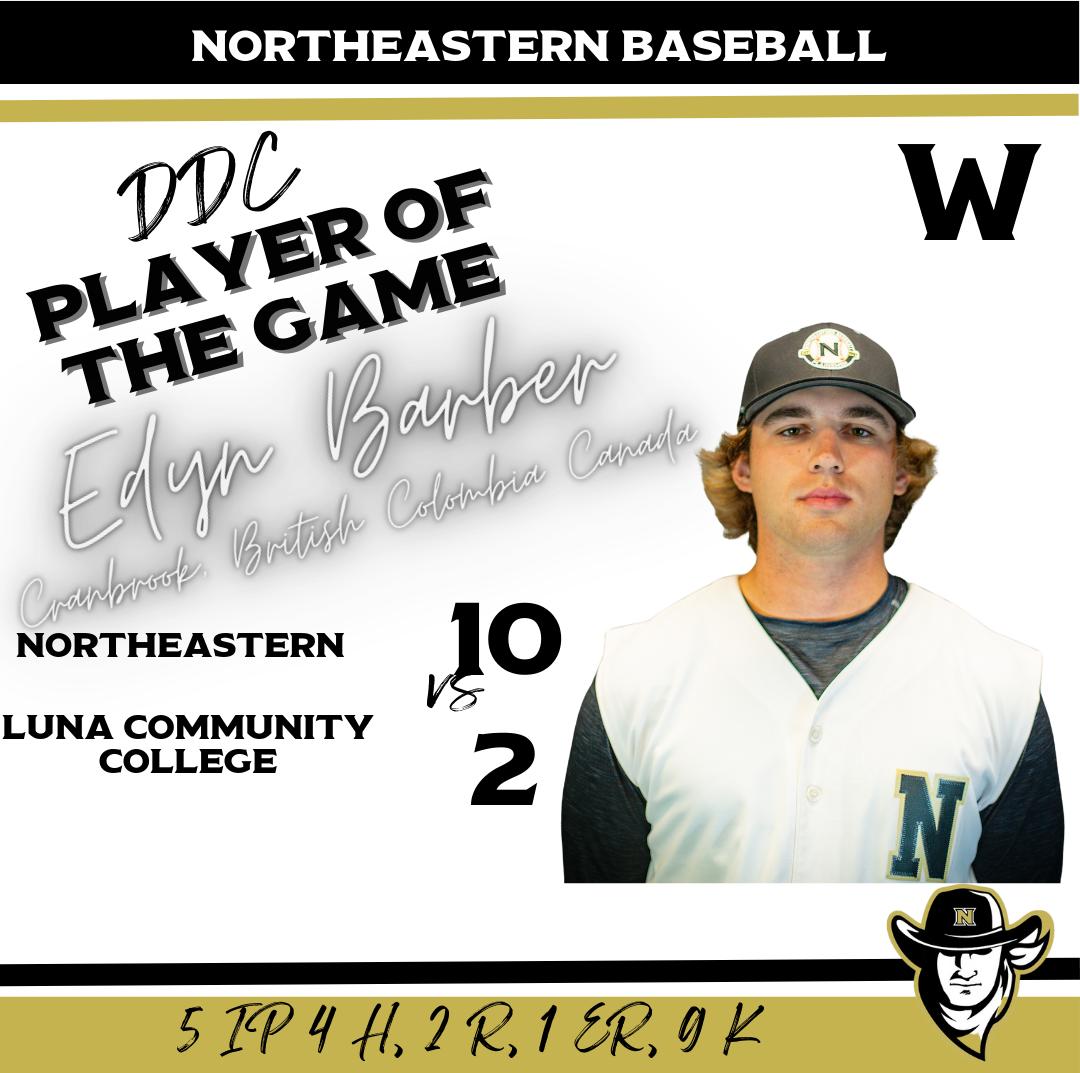 Northeastern Takes A Convincing Victory Over Luna Community College 10-2