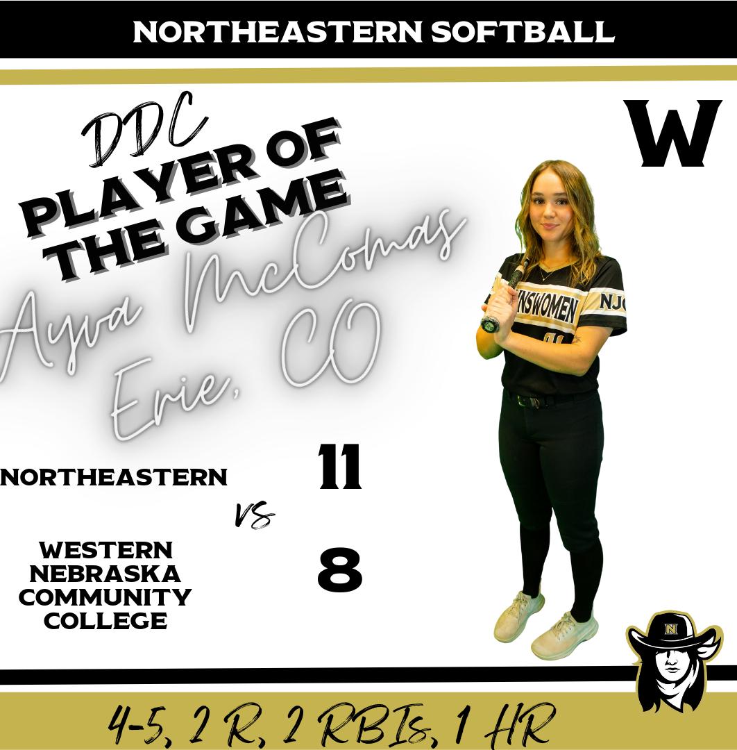 Northeastern Wins A Gritty Battle Against WNCC In Game 2 Of The Double Header 11-8