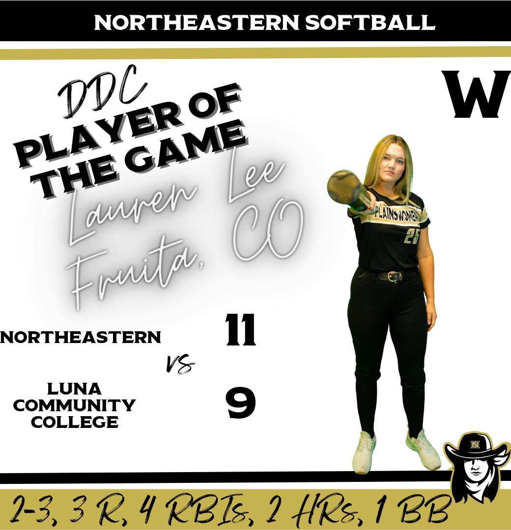 Northeastern Secures The Series Sweep Against Luna Community College 3-1, After Winning Game 4 On Saturday 11-9