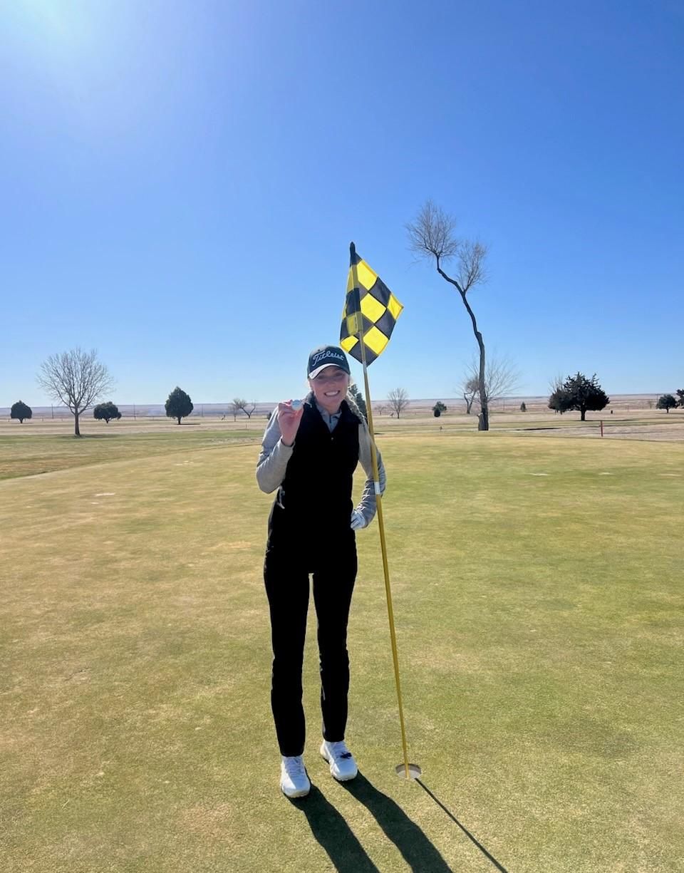 Northeastern Women Opened Their Spring Season This Weekend in Lamar and at Otero. Brooklyn Davis got her first Hole In One on Friday on the 148 yard 2nd Hole