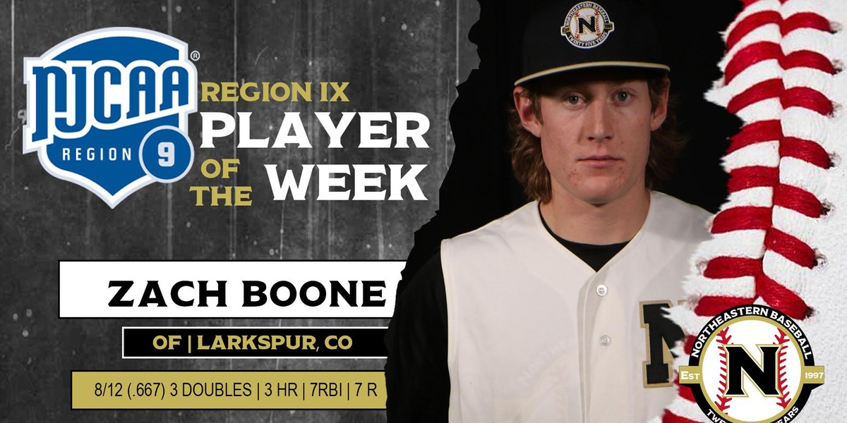 Zach Boone Gets Region IX Player of the Week