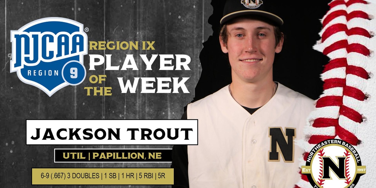Jackson Trout Gets Region IX Player Of The Week