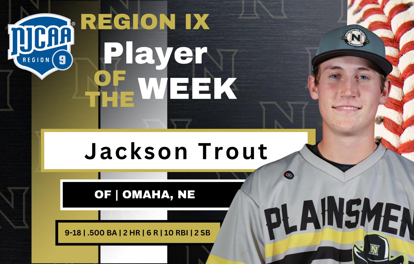 Jackson Trout Gets Region IX Player of the Weeek