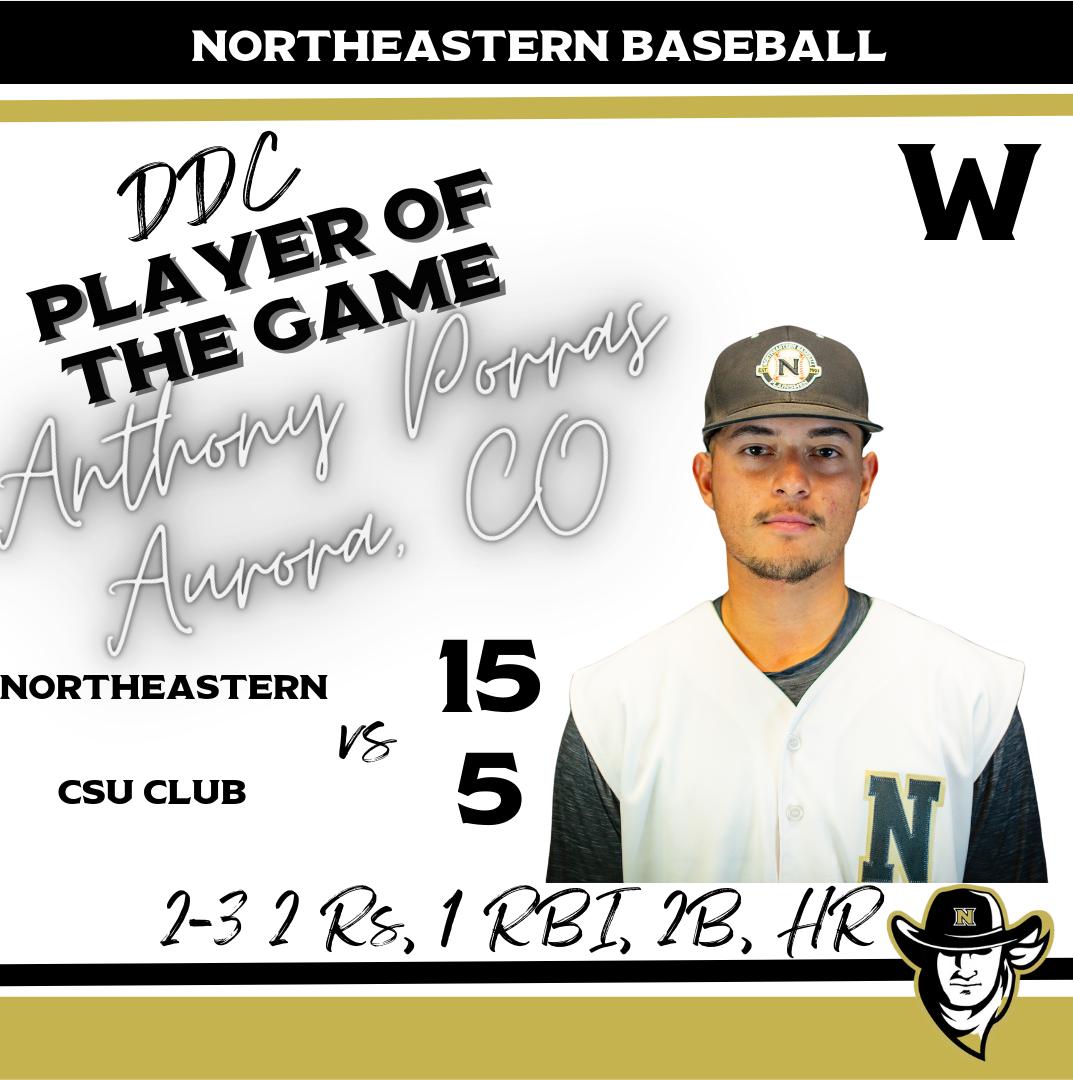 Northeastern Gets The Series Sweep Over CSU Club On The Weekend After Winning The Final Game 15-5