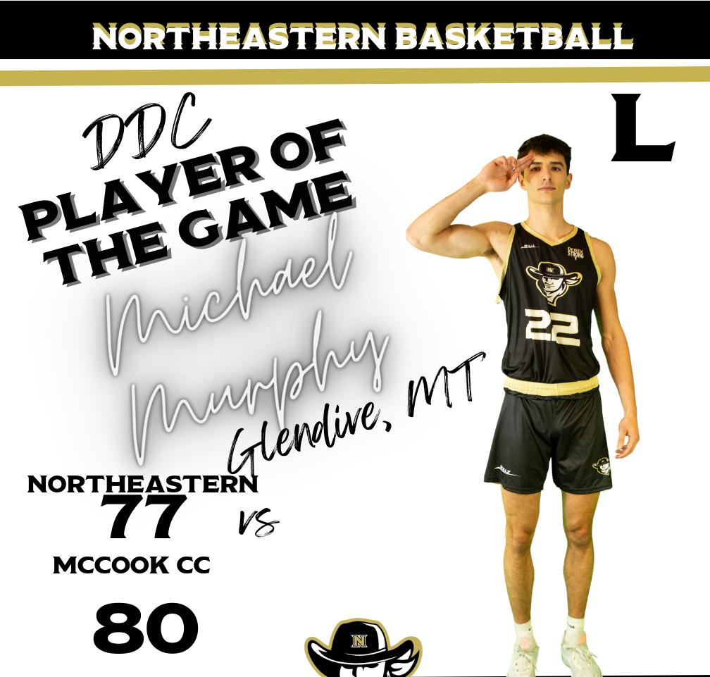 Northeastern Takes A Tough Loss In An Overtime Game Against McCook. Puts Them at 2-1 in Region Play. They Play Again on Saturday against North Platte at 4:00