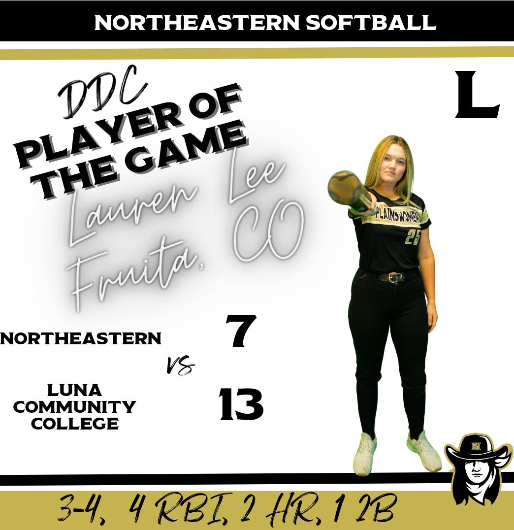Northeastern Fell Behind Early, And Couldn't Manage To Fight Their Way Back, After Falling 13-7 In Game 2 On Friday Against Luna Community College