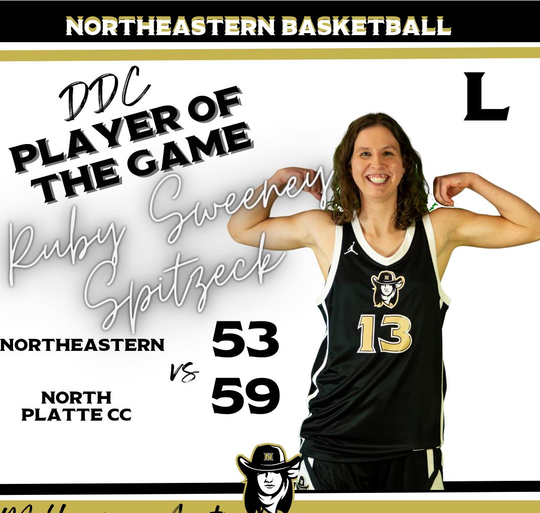 #24 Northeastern Drops A Hard Fought Contest To North Platte, They're Back in Action on 12/12 Against LCCC