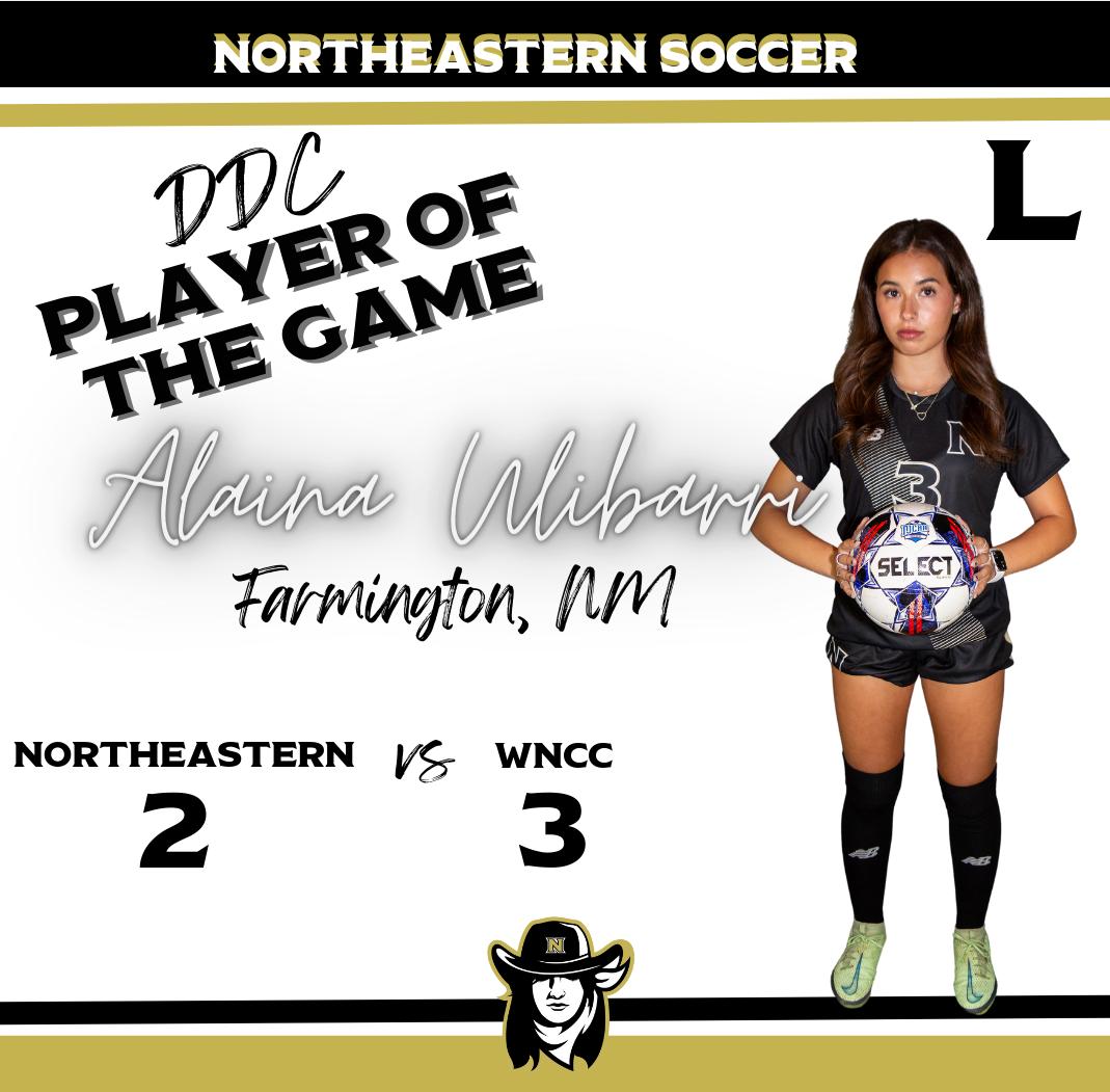 Northeastern Loses Close Hard Fought Game to WNCC 2-3