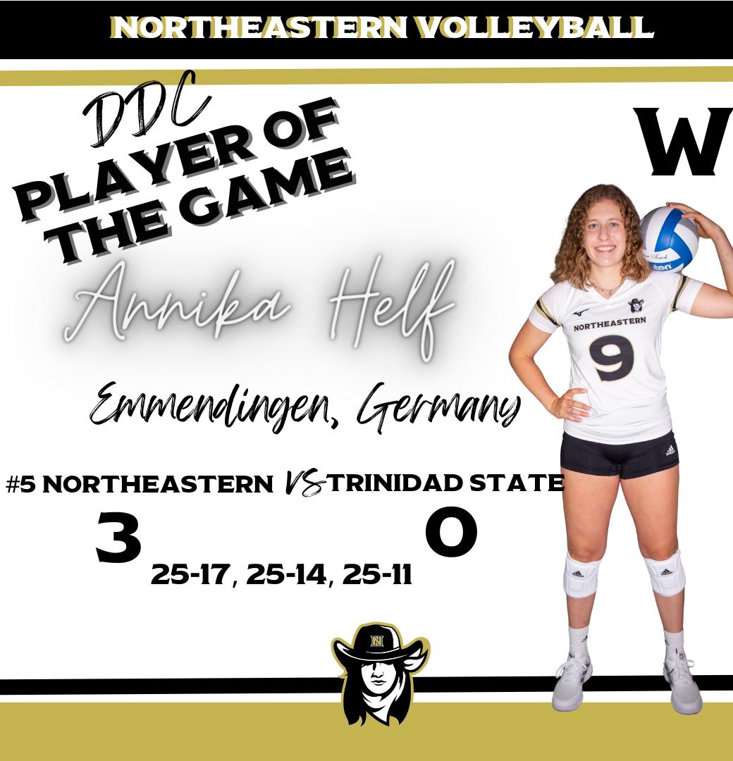 #5 Northeastern Sweeps It's Way Past Trinidad State Moving To 23-2 (4-0)