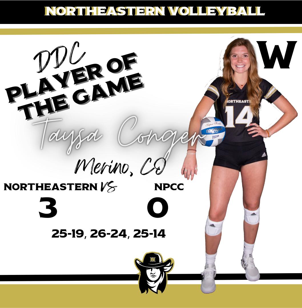 #2 Northeastern Earns Hard Fought Victory Over North Platte, Making It 15 Match Wins In A Row and 32 Set Wins In A Row